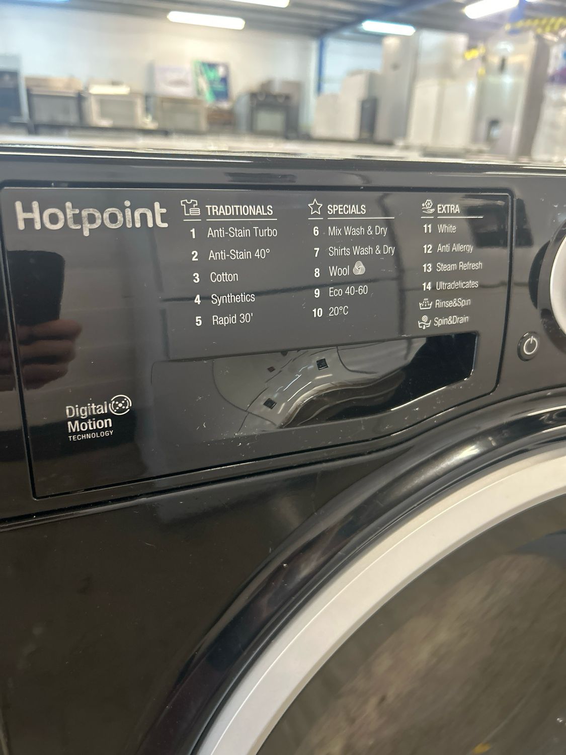 Hotpoint RDG9643KSUKN 9kg/6kg Washer Dryer Black
