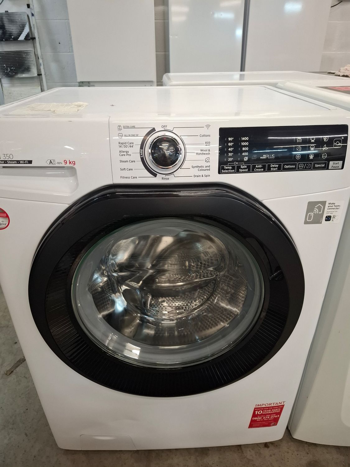 Hoover H3WPS496TAMB 9KG 1400rpm Washing Machine White