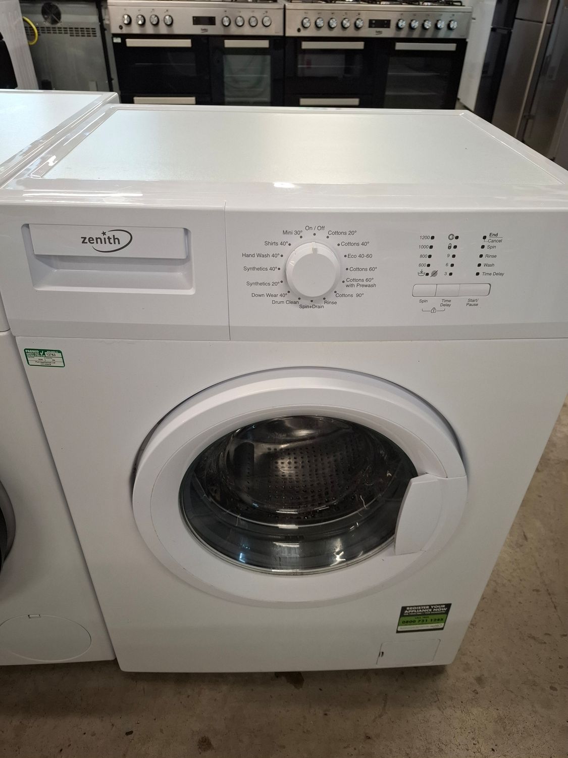 Zenith ZWM7120W 7kg 1200rpm Washing Machine