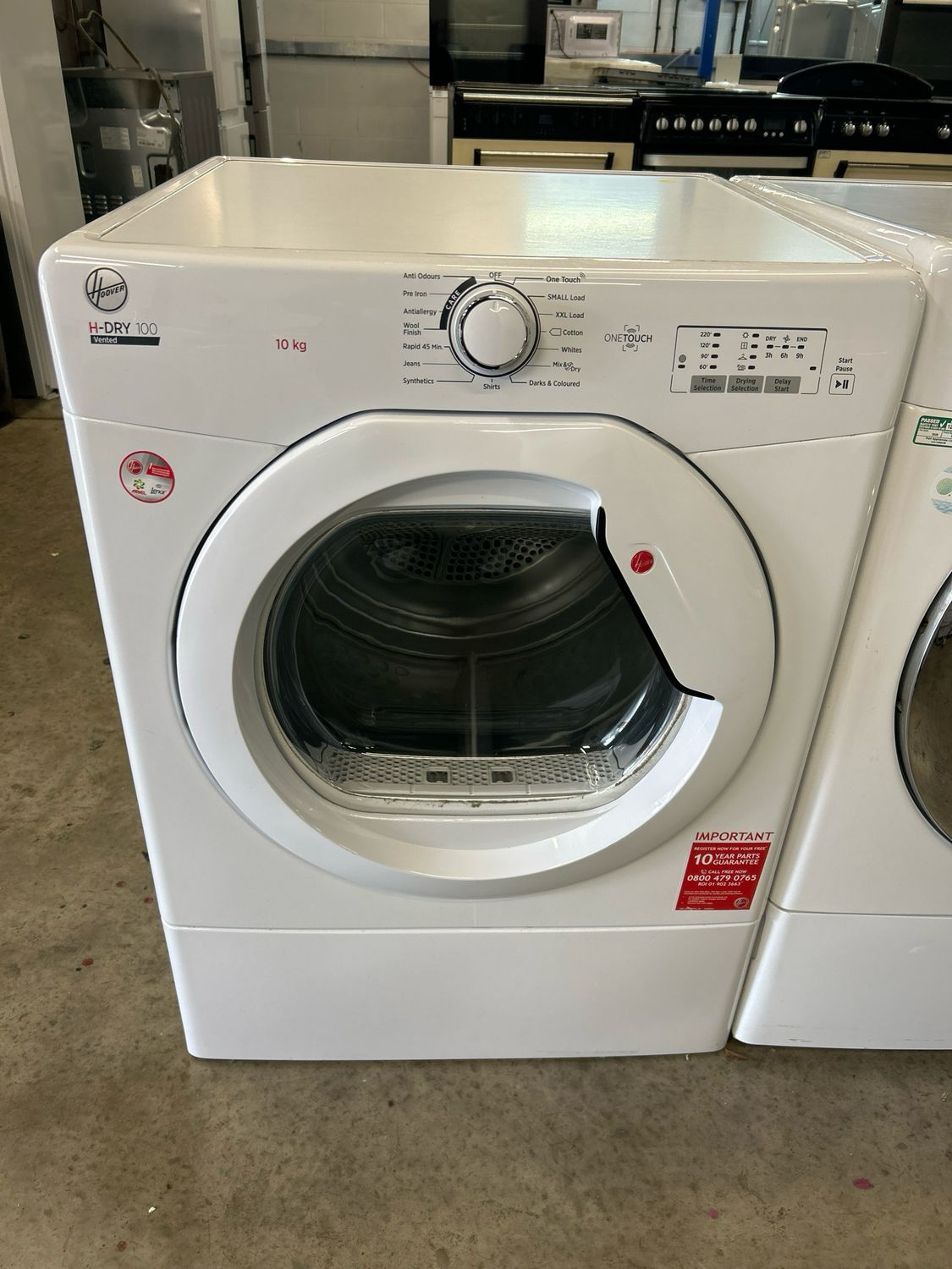 Hoover HLEV10LG 10KG Vented Dryer White