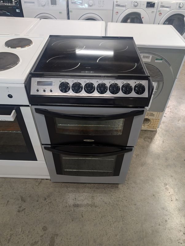 Tricity Bendix SE454SV 55cm Electric cooker Solid Hobs Grey