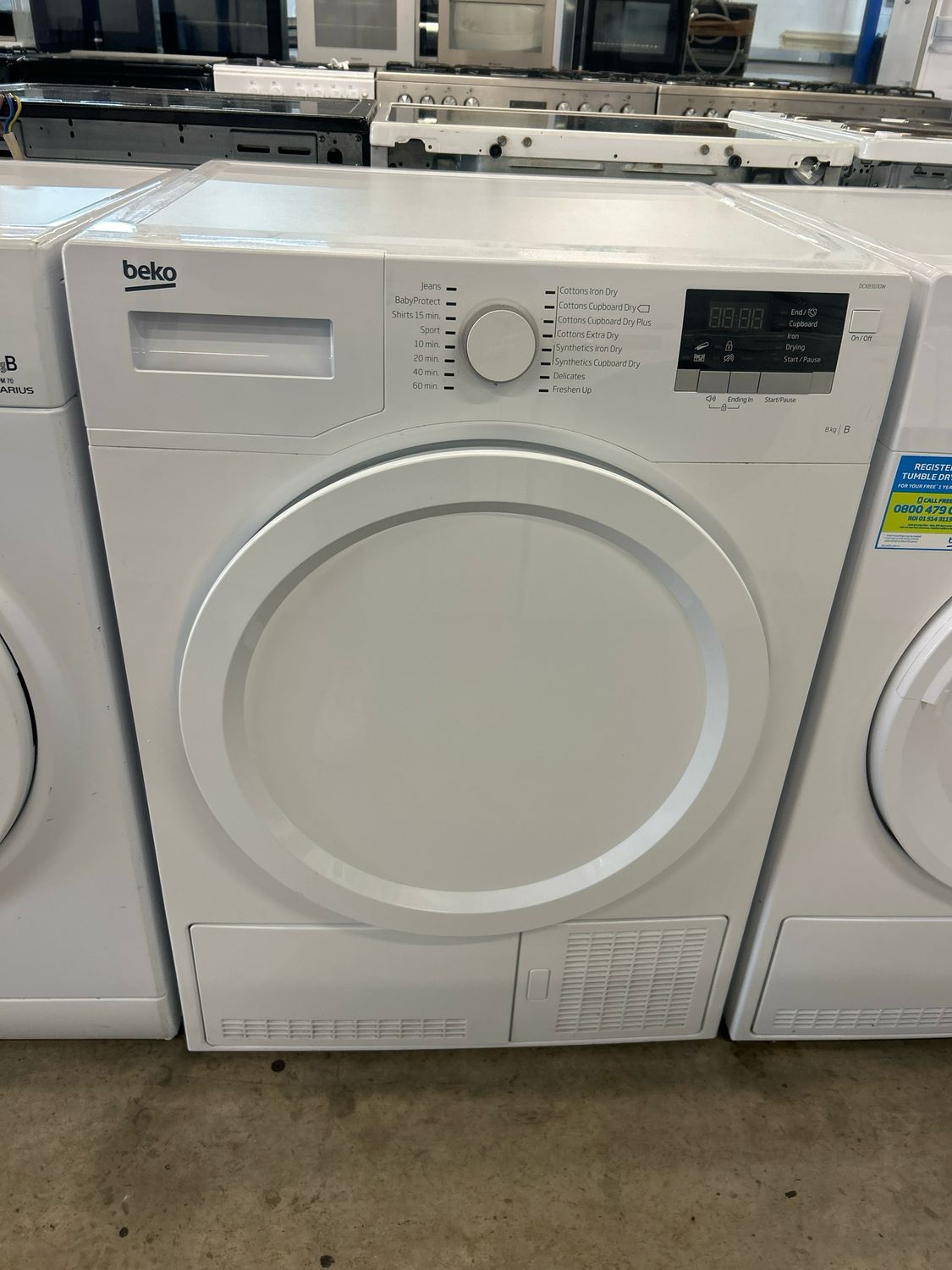 Beko DCX83100W 8kg Condenser Dryer White