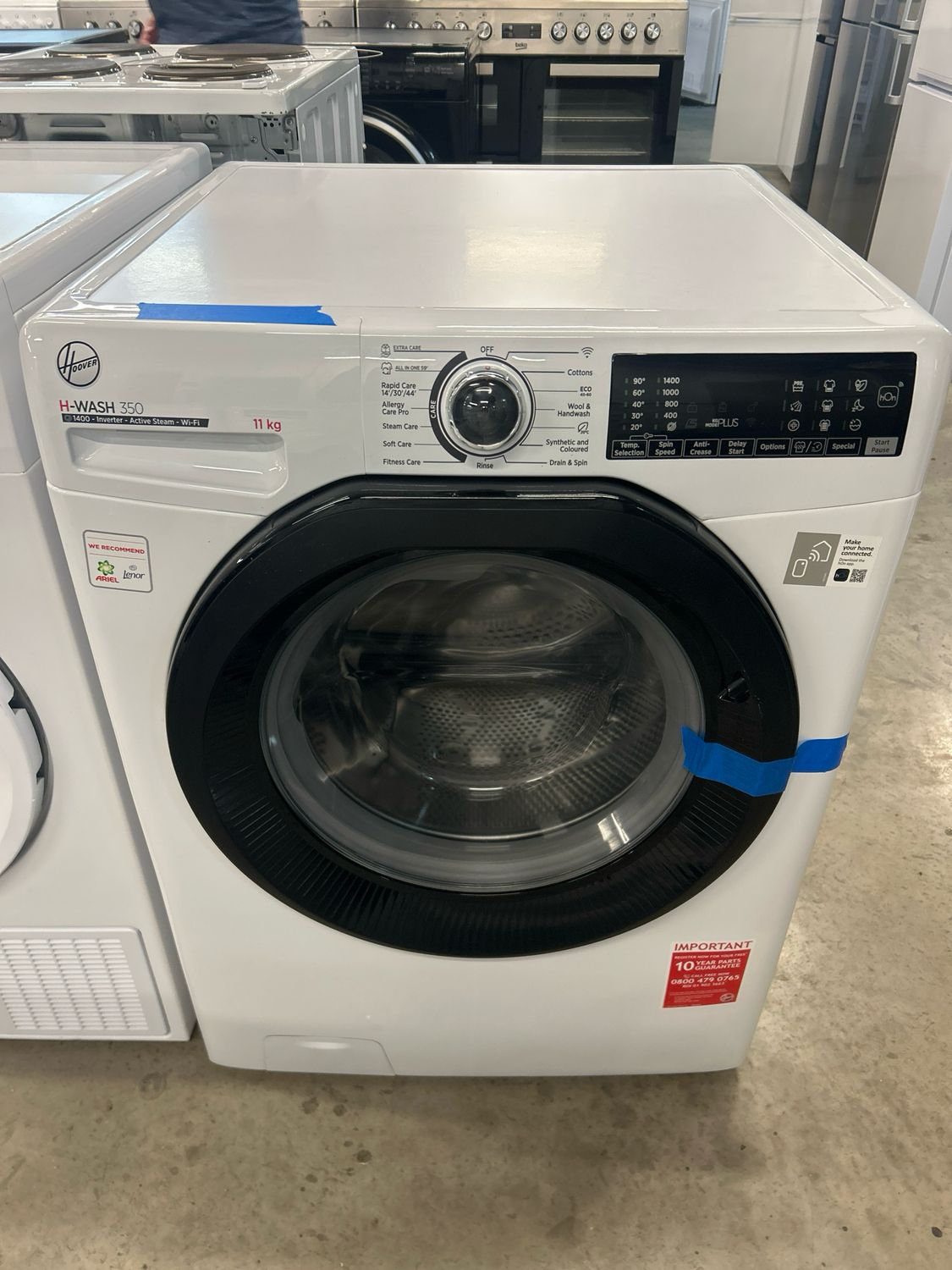 Hoover H3WPS116TAMB580 11KG 1400rpm Washing Machine White