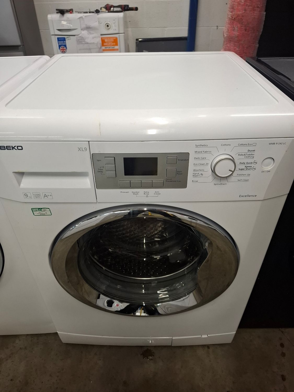 Beko WMB91242 9kg 1200rpm Washing Machine White