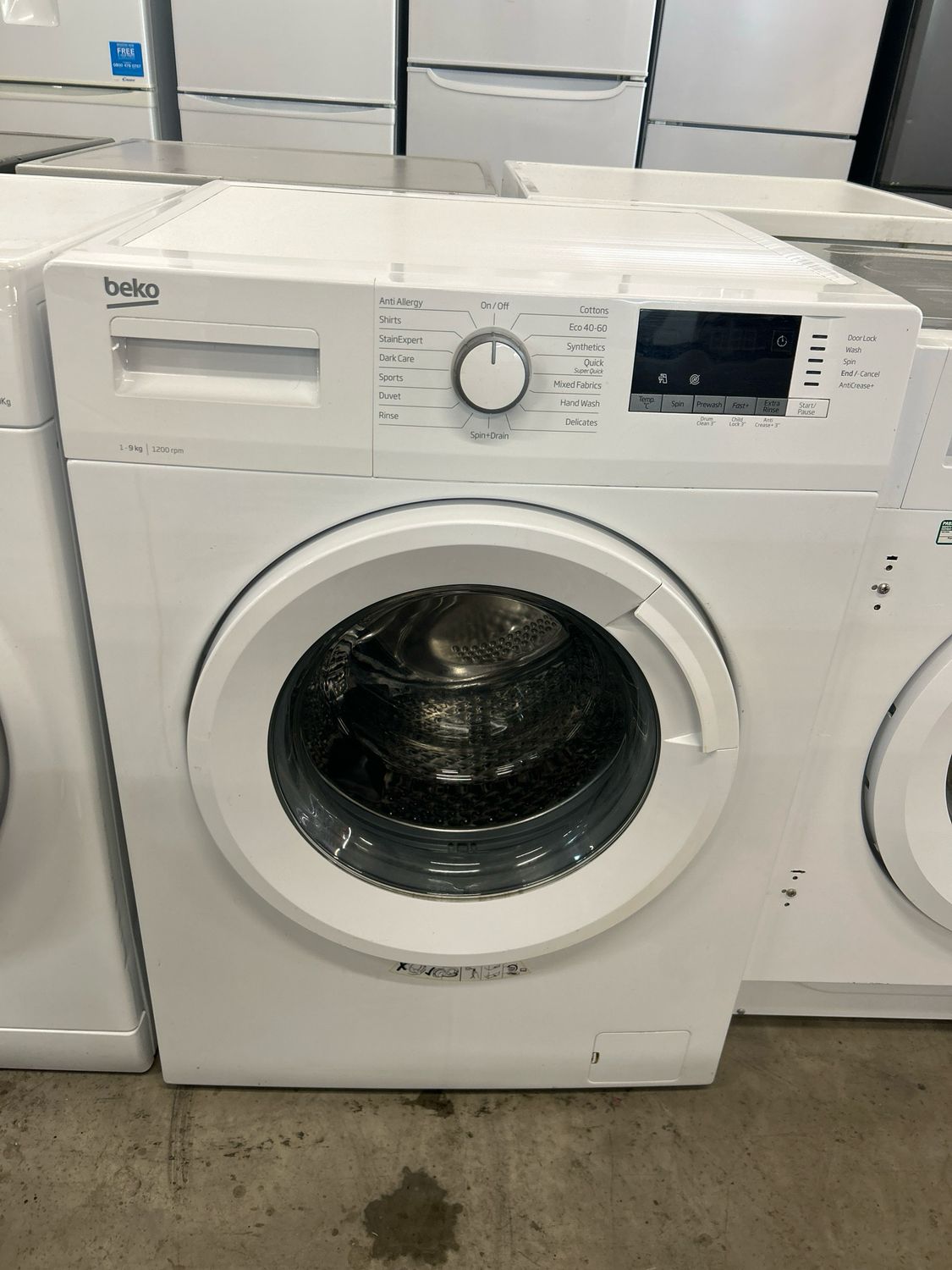 Beko WTK92151W 9kg 1400rpm Washing Machine White