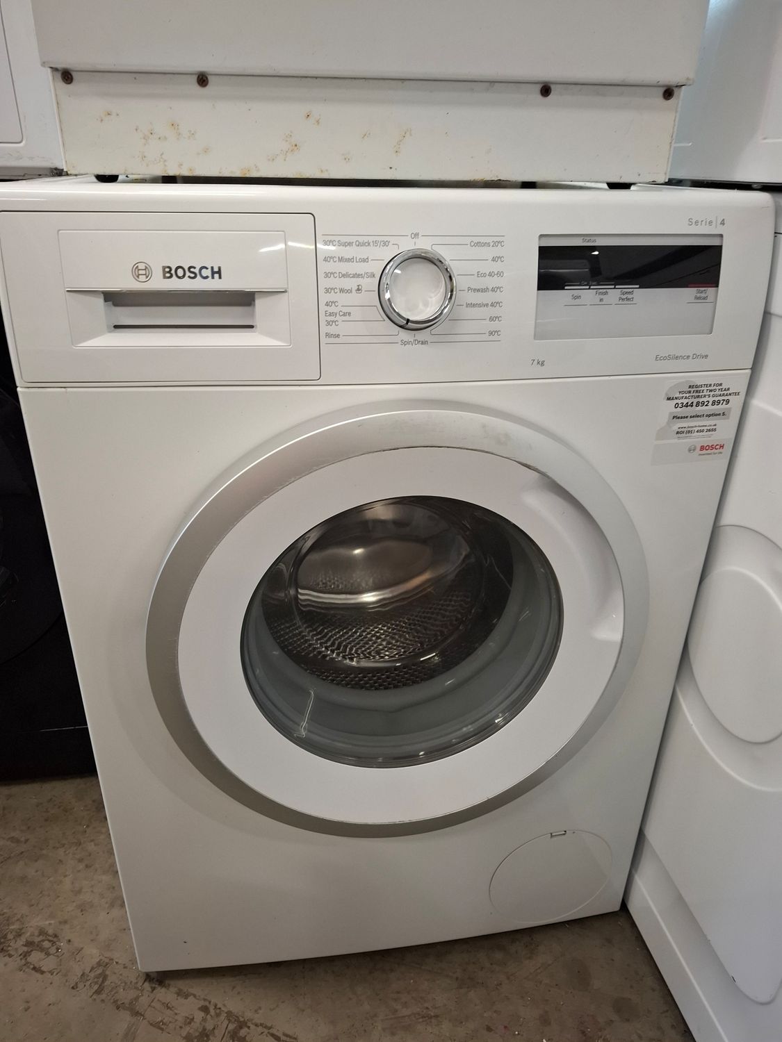 Bosch Serie 4 8kg Washing Machine White