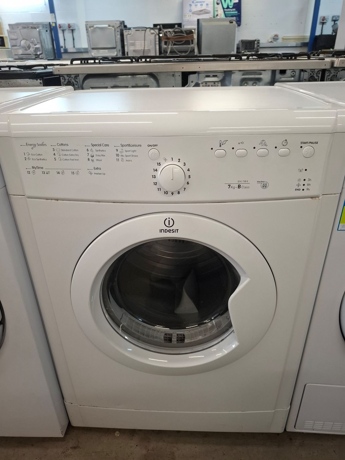 Indesit IDVL75BR 7kg Vented Dryer White