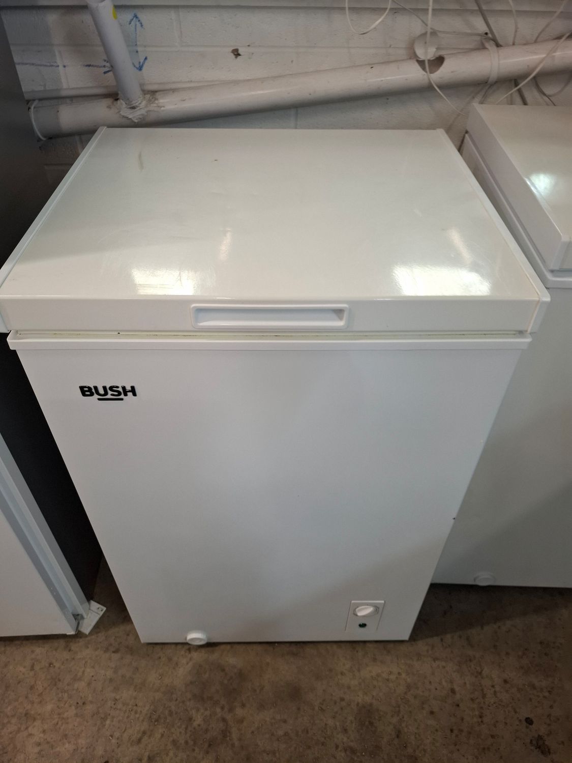 Bush BCF99L Chest Freezer 99L H85cm W58 D55 White