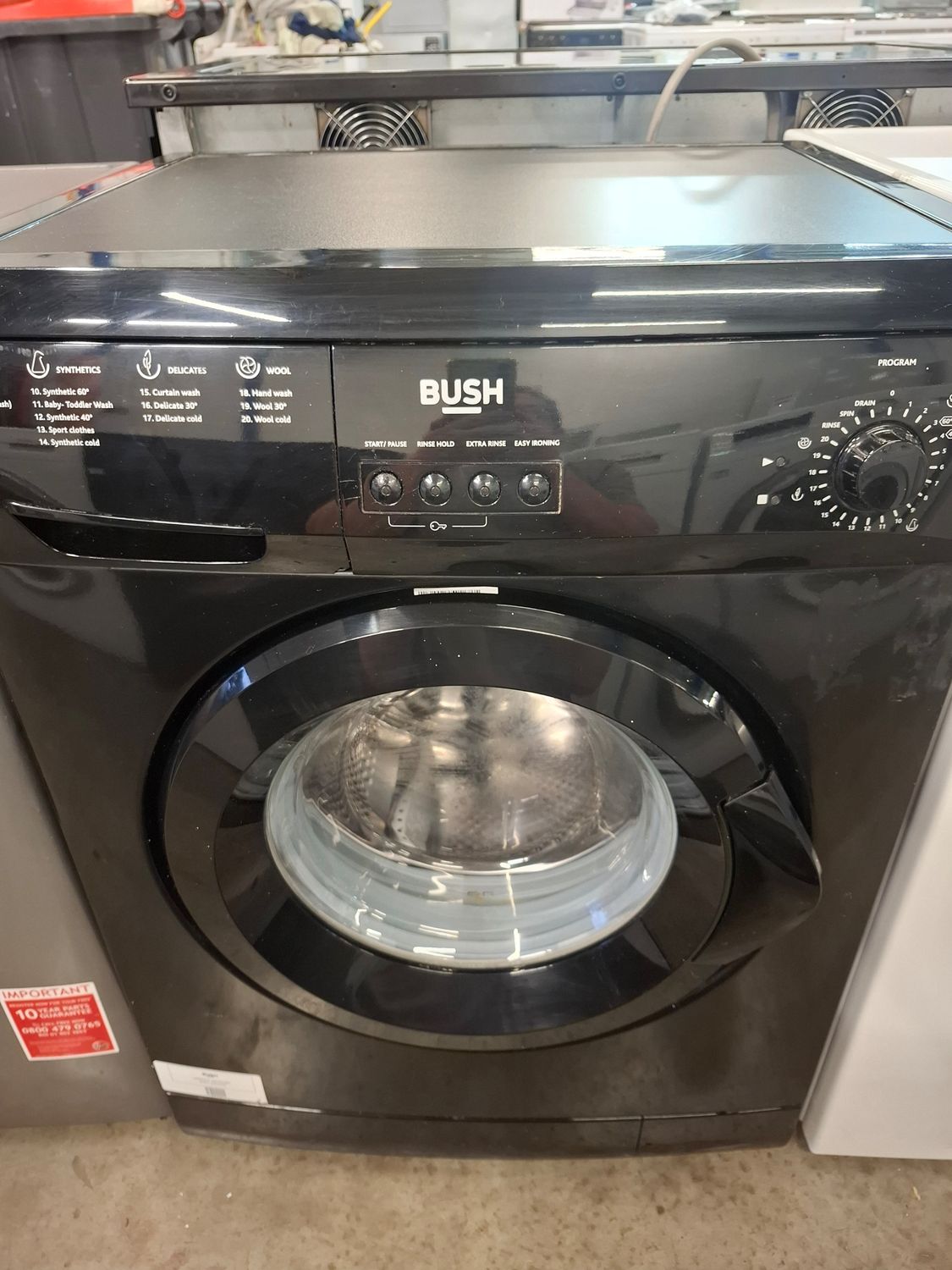Bush F721QB 7kg 1200rpm Washing Machine Black