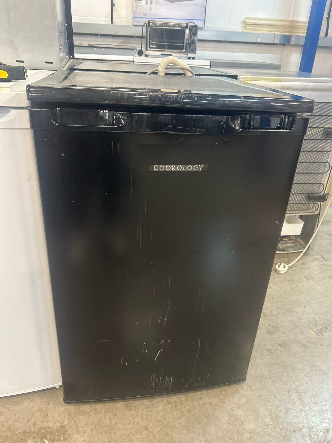 Cookology UCFR130BK Under counter Fridge Black W55cm H86cm D58cm