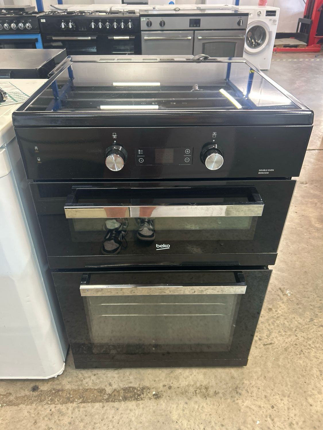 Beko BDI6C65K 60cm Electric Cooker Ceramic Hobs Double Oven Induction Cooker Black