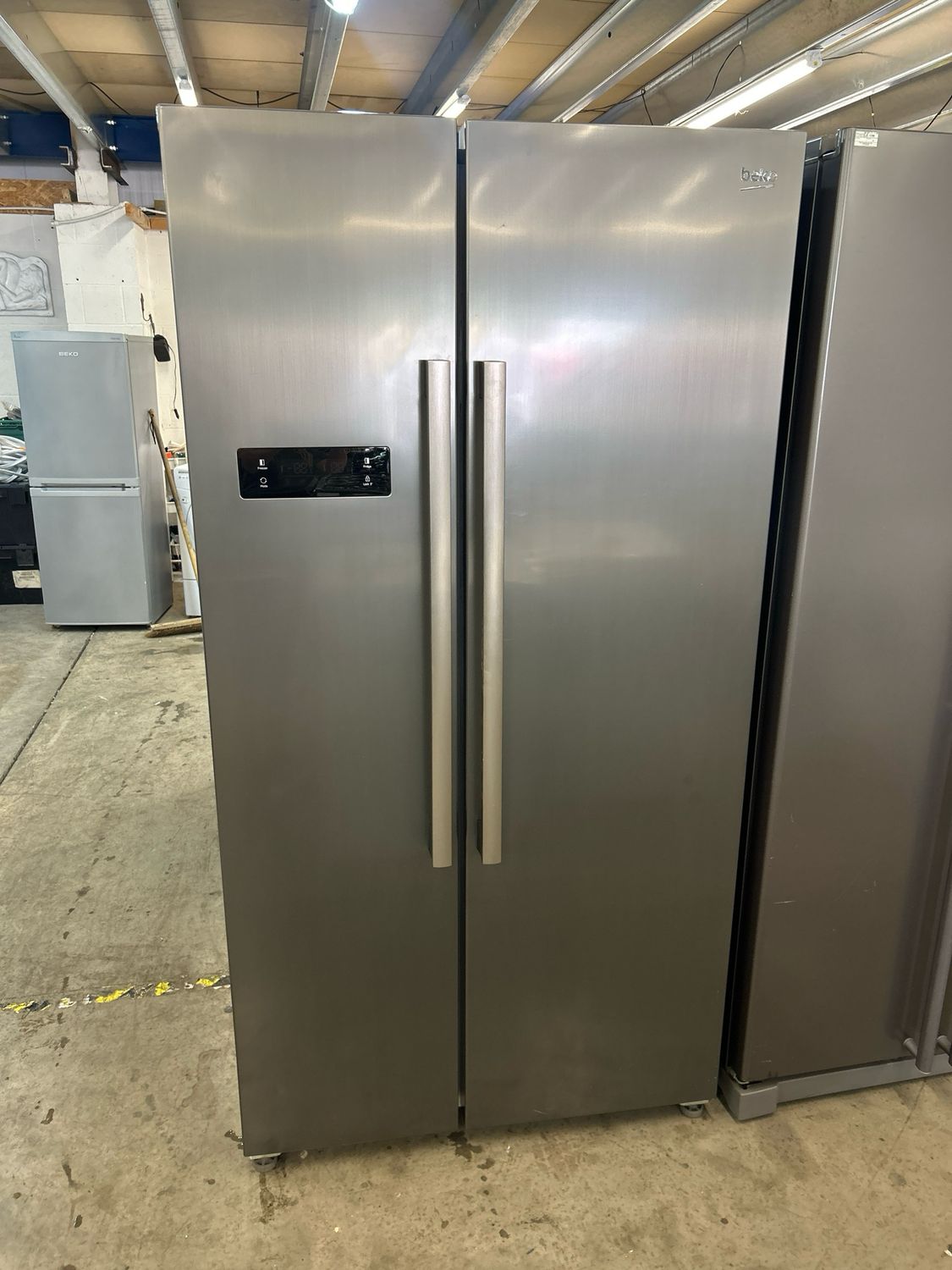 Beko ASL1331PX American Fridge Freezer - Silver - H177cm W90cm