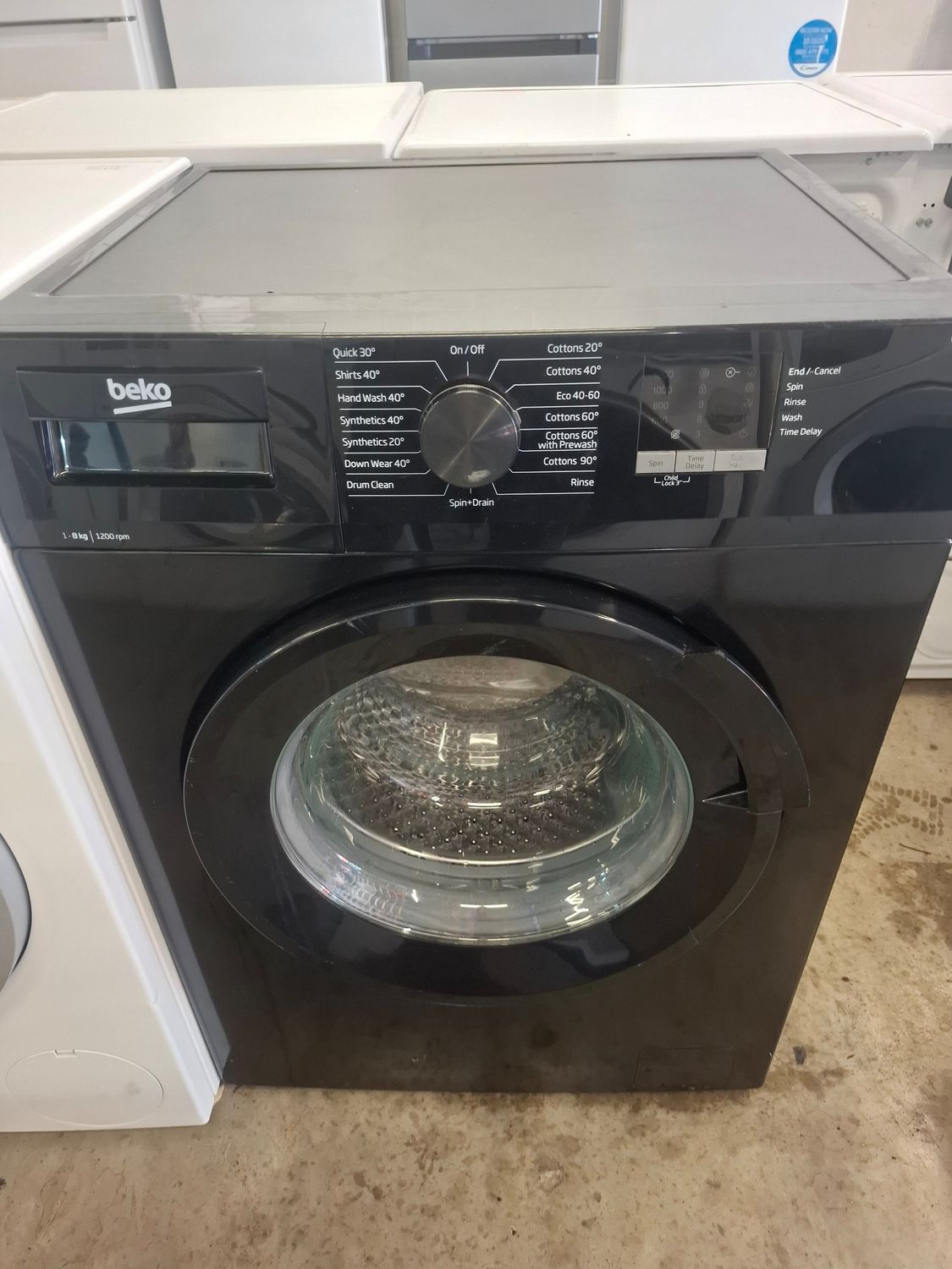 Beko WTL82051B 8kg 1200rpm Washing Machine Black
