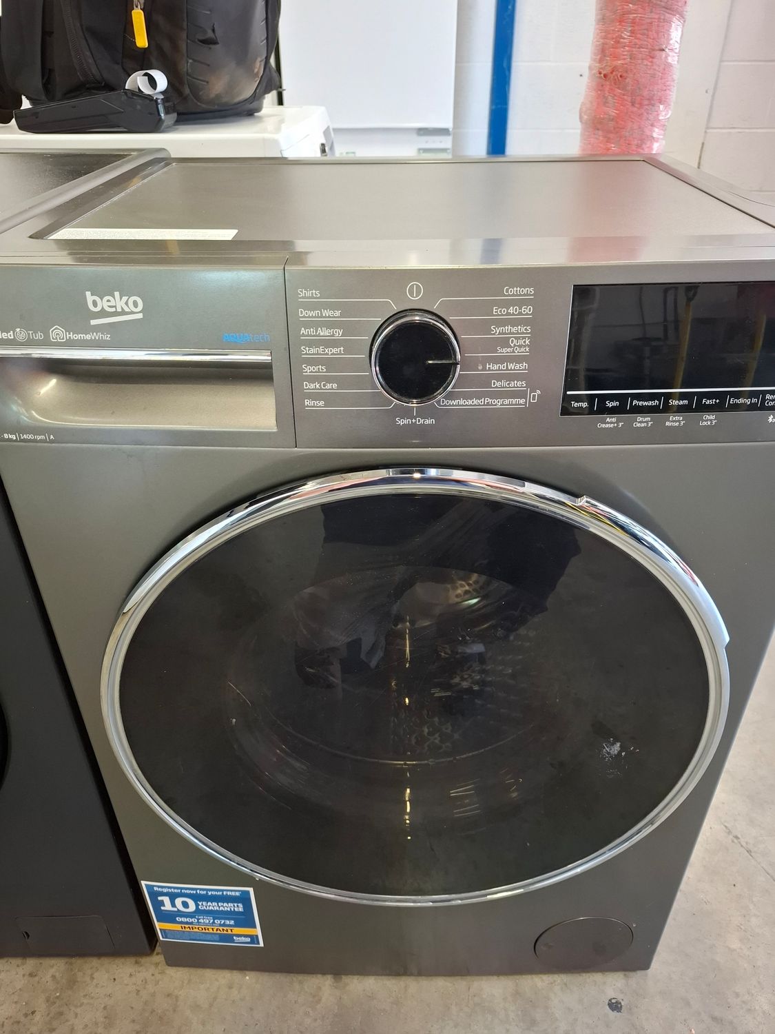 Beko bPRO B5W5841AG 8kg 1400rpm Washing Machine Anthracite Grey