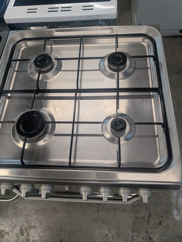 Indesit I6G520(X)/UK 60cm Dual Fuel Cooker Single Oven Silver