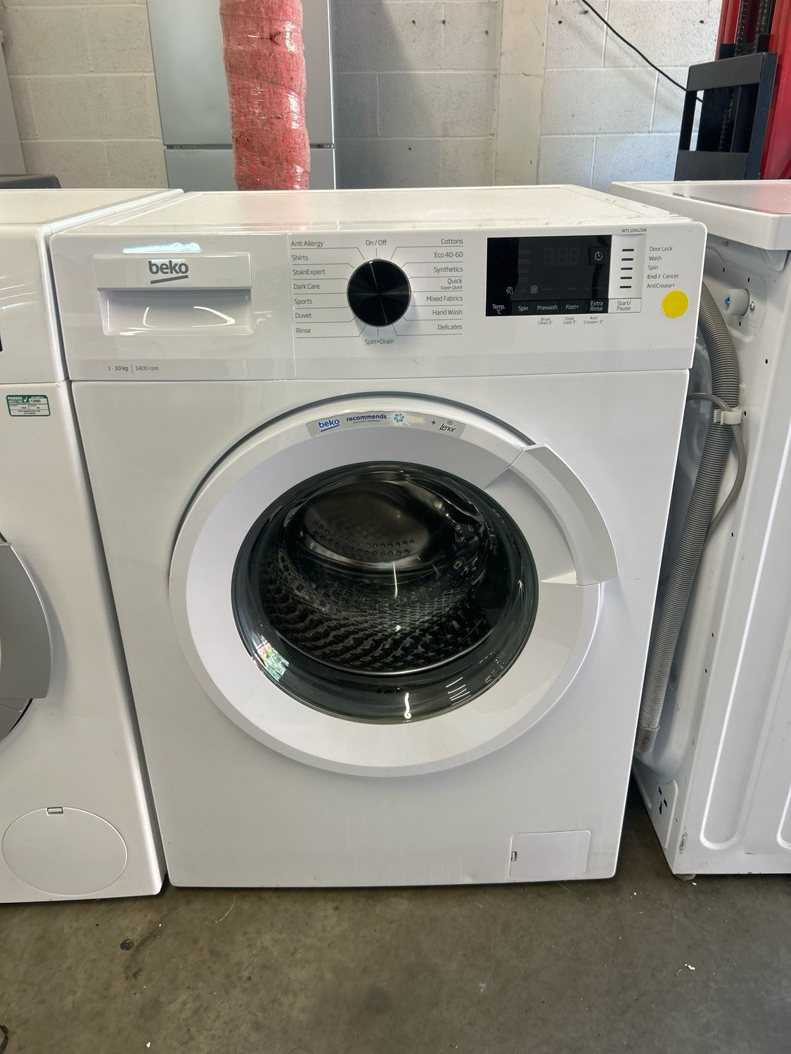 Beko WTL104121W 10kg 1400rpm Washing Machine White