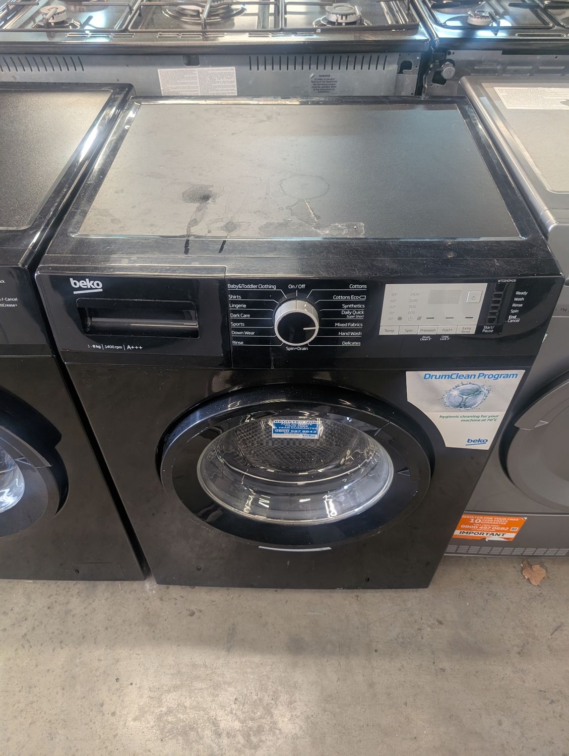 Beko WTG841M2B 8kg 1400rpm Washing Machine Black