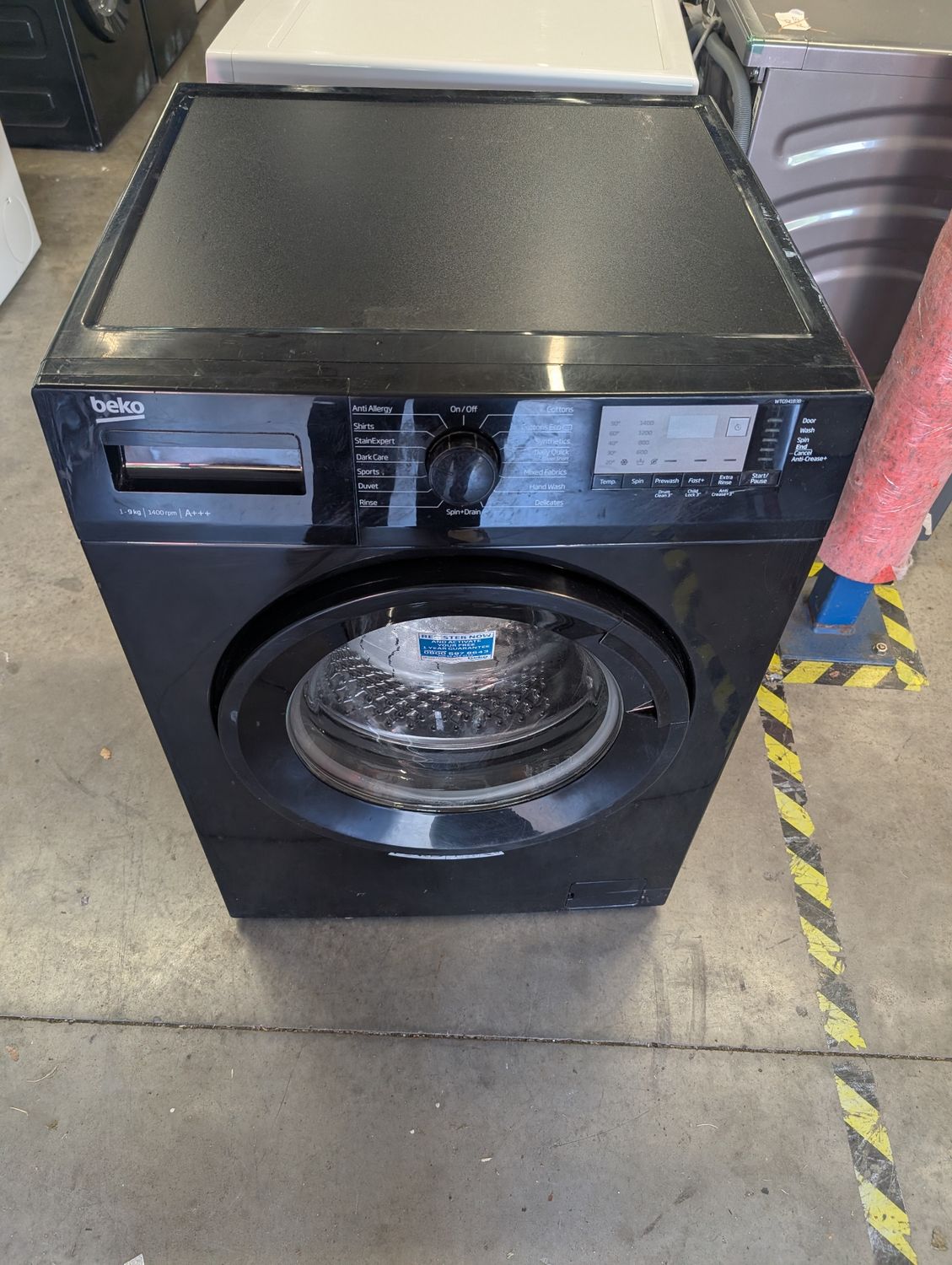 Beko WTG941B3B 9kg 1400rpm Washing Machine Black