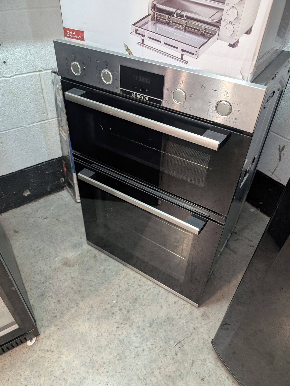 Bosch MBS533BS0B/52 Built In Double Oven Silver 59.5cm