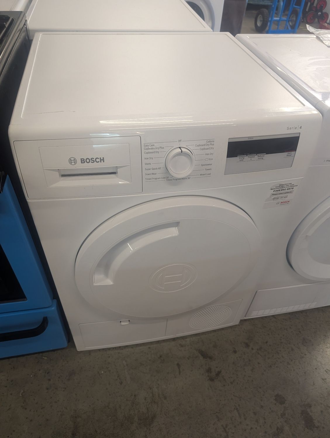 Bosch WTH84000GB White 8kg Heat Pump Tumble Dryer White