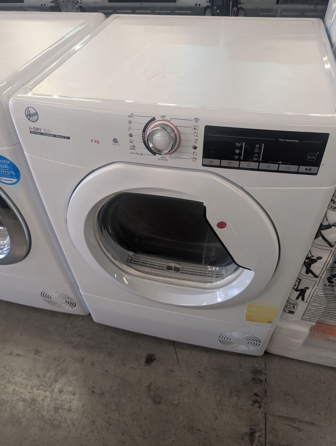 Hoover HLE C8TG-80 8kg Condenser Tumble Dryer White
