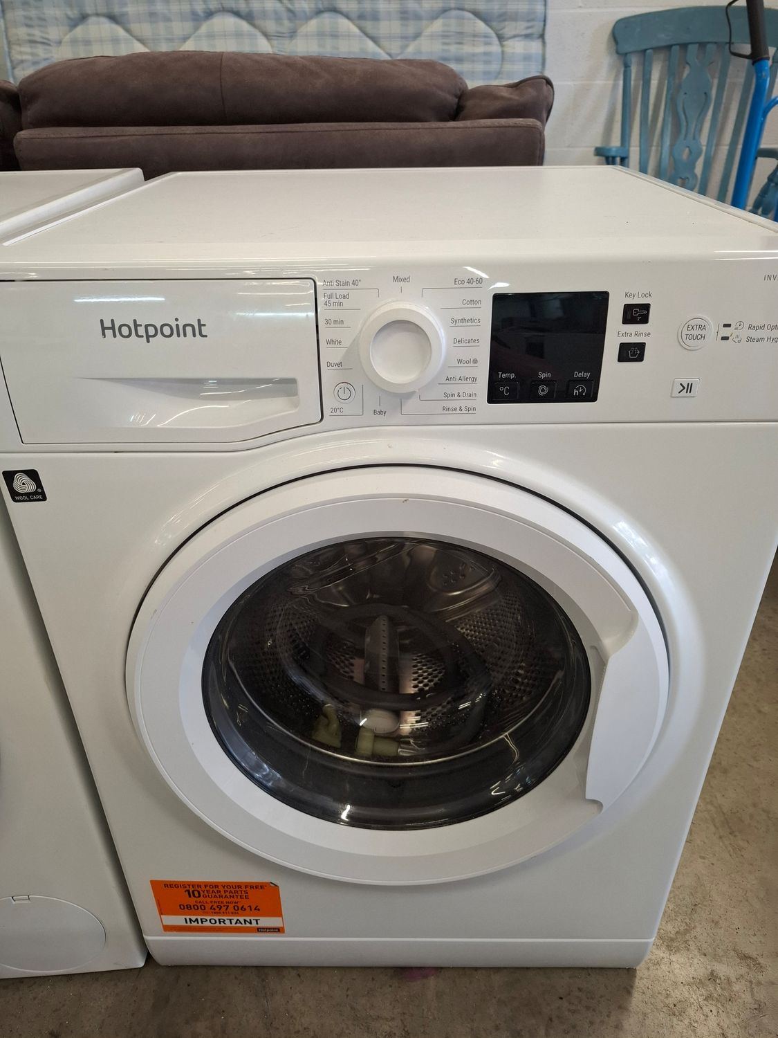 Hotpoint NSWR946 9kg 1400rpm Washing Machine White