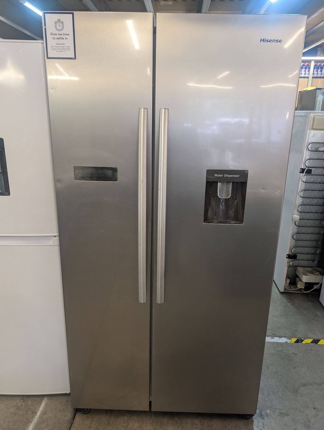 Hisense RS741N4WC11 American Fridge Freezer - Silver - H179cm W91cm