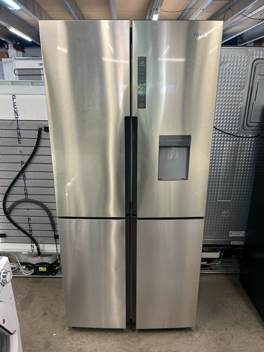 Haier HTF-456WM6 American Fridge Freezer Stainless Steel W84cm H180cm D63cm