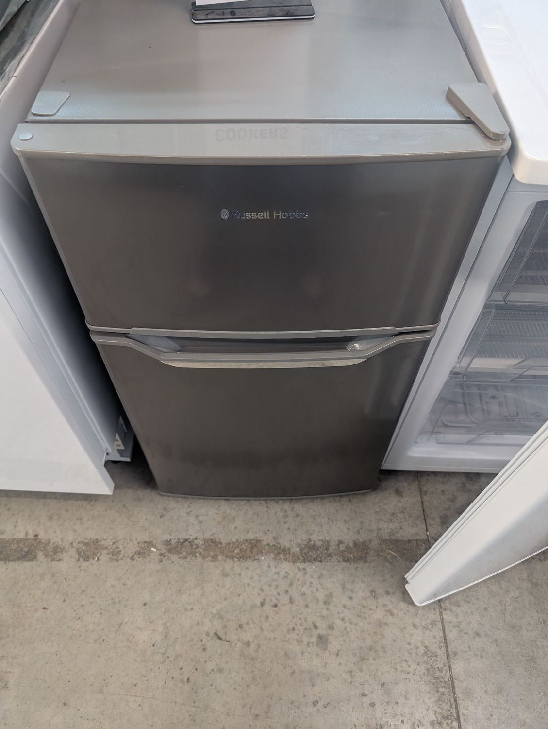 Russell Hobbs RH85UCFF482E1SS Under Counter Fridge Freezer Grey W47cm H86cm D50cm