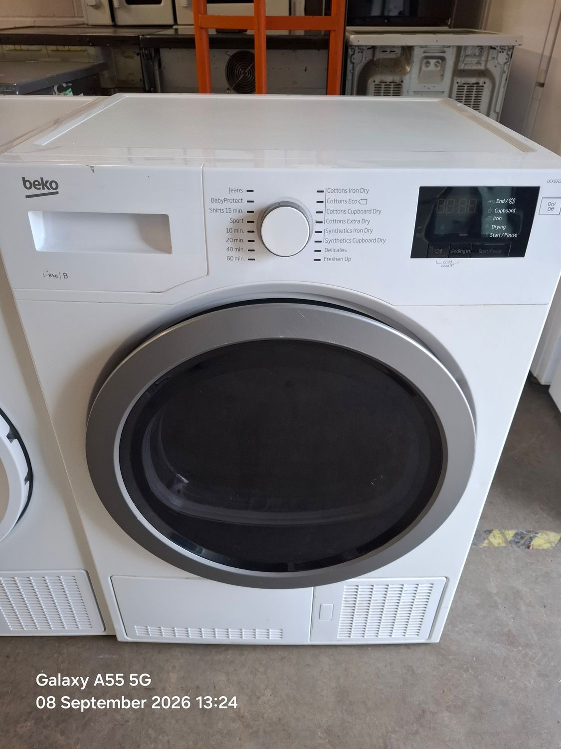 Beko DCX83120W 8kg Condenser Dryer White