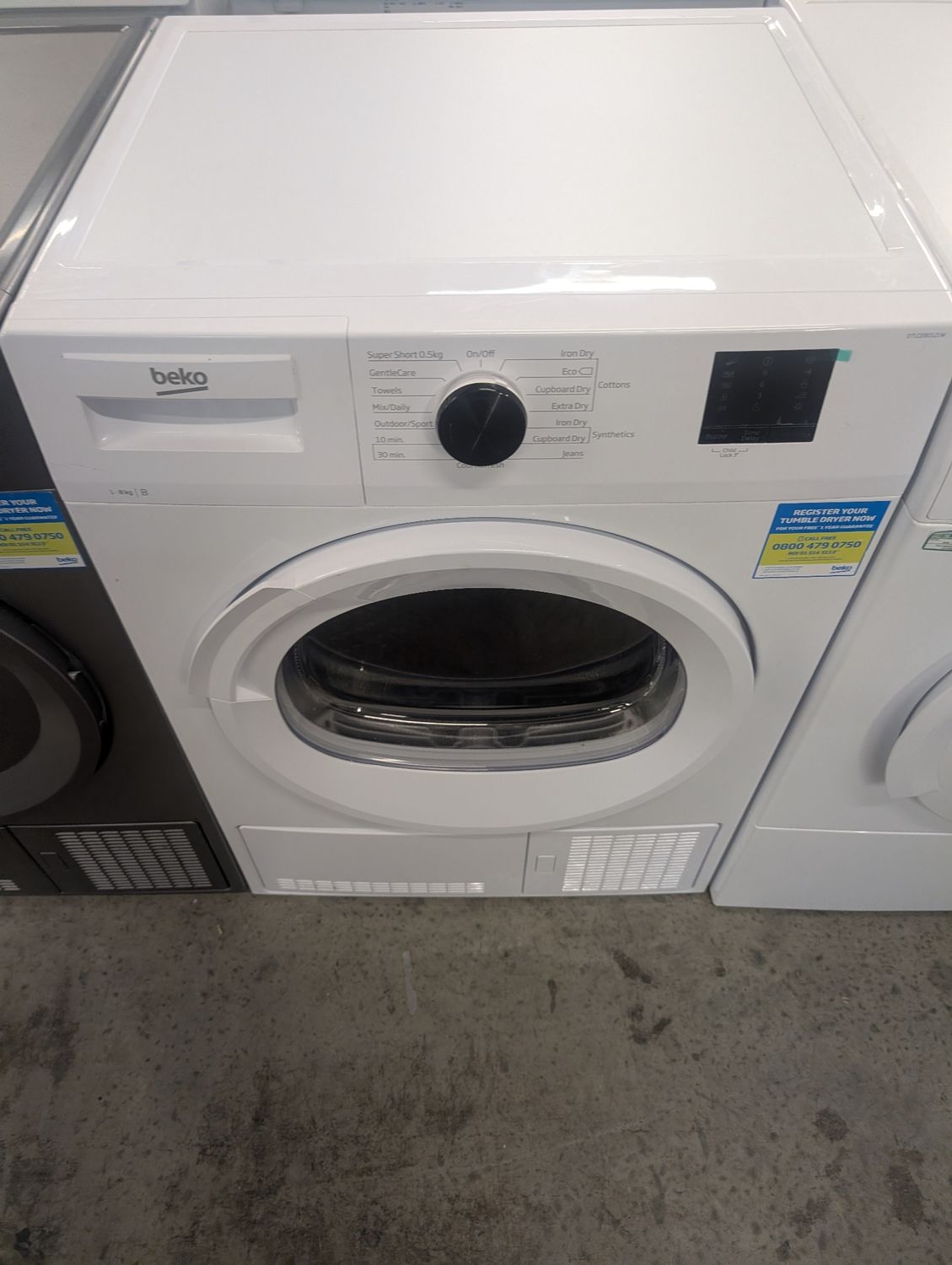 Beko DTLCE80121W 8Kg Condenser Dryer White