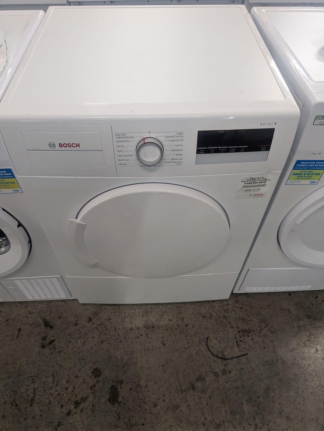 Bosch WTA79200GB 7kg Vented Dryer White