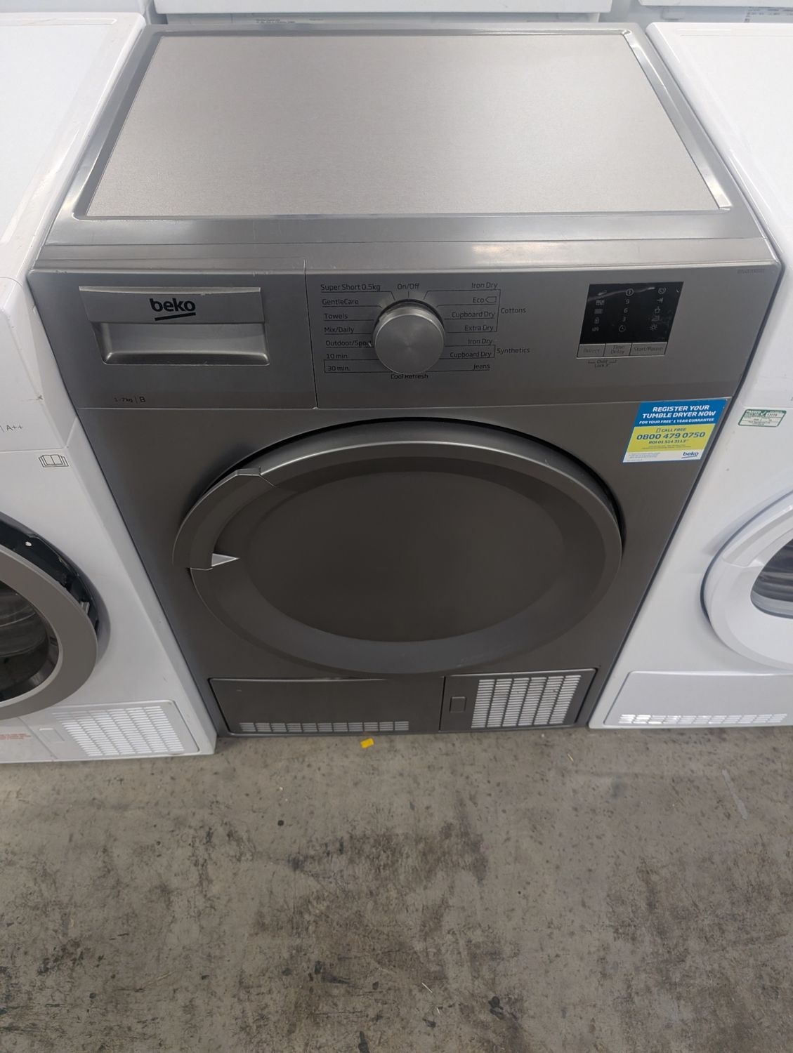 Beko DTLCE70051S 7Kg Condenser Dryer Silver