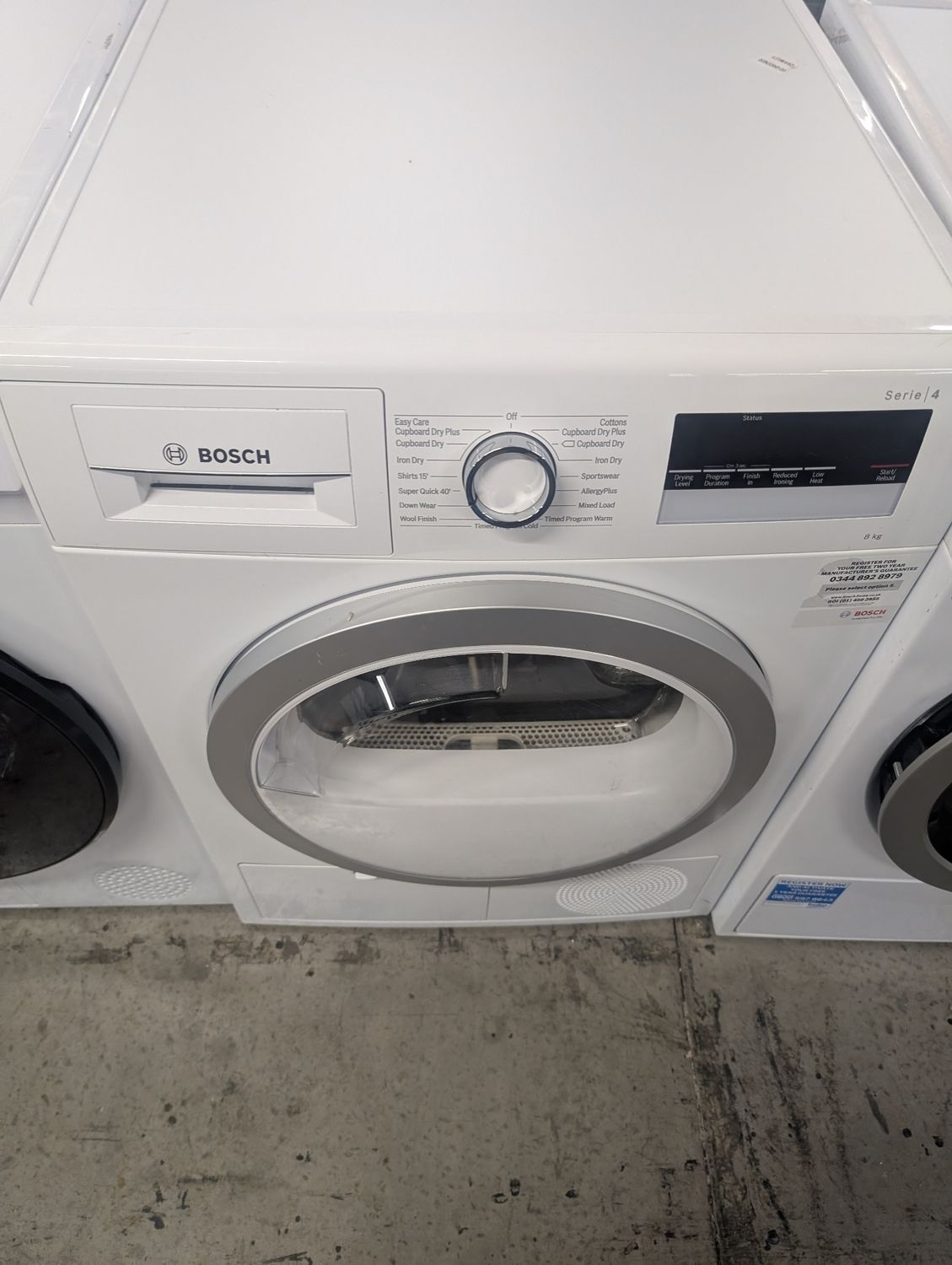 Bosch Serie 4 WTN85251GB 8kg Condenser Dryer White