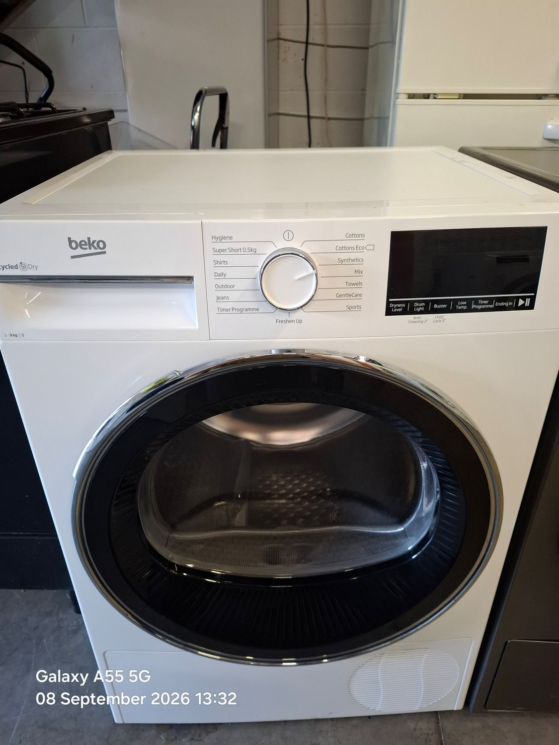 Beko B3T4911DW 9Kg Condenser Dryer White
