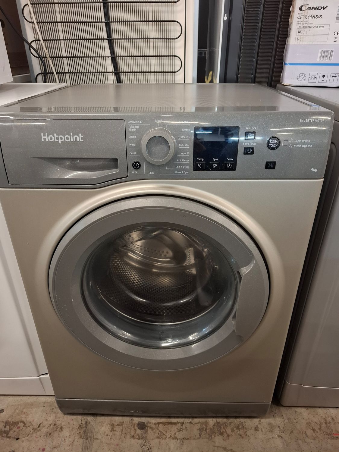 Hotpoint NSWM943CGGUKN 9kg 1400rpm Washing Machine Graphite Grey 