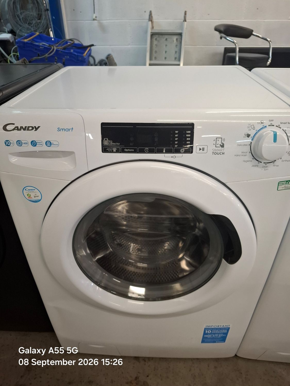 Candy CS1410TE 10KG 1400RPM Washing Machine White
