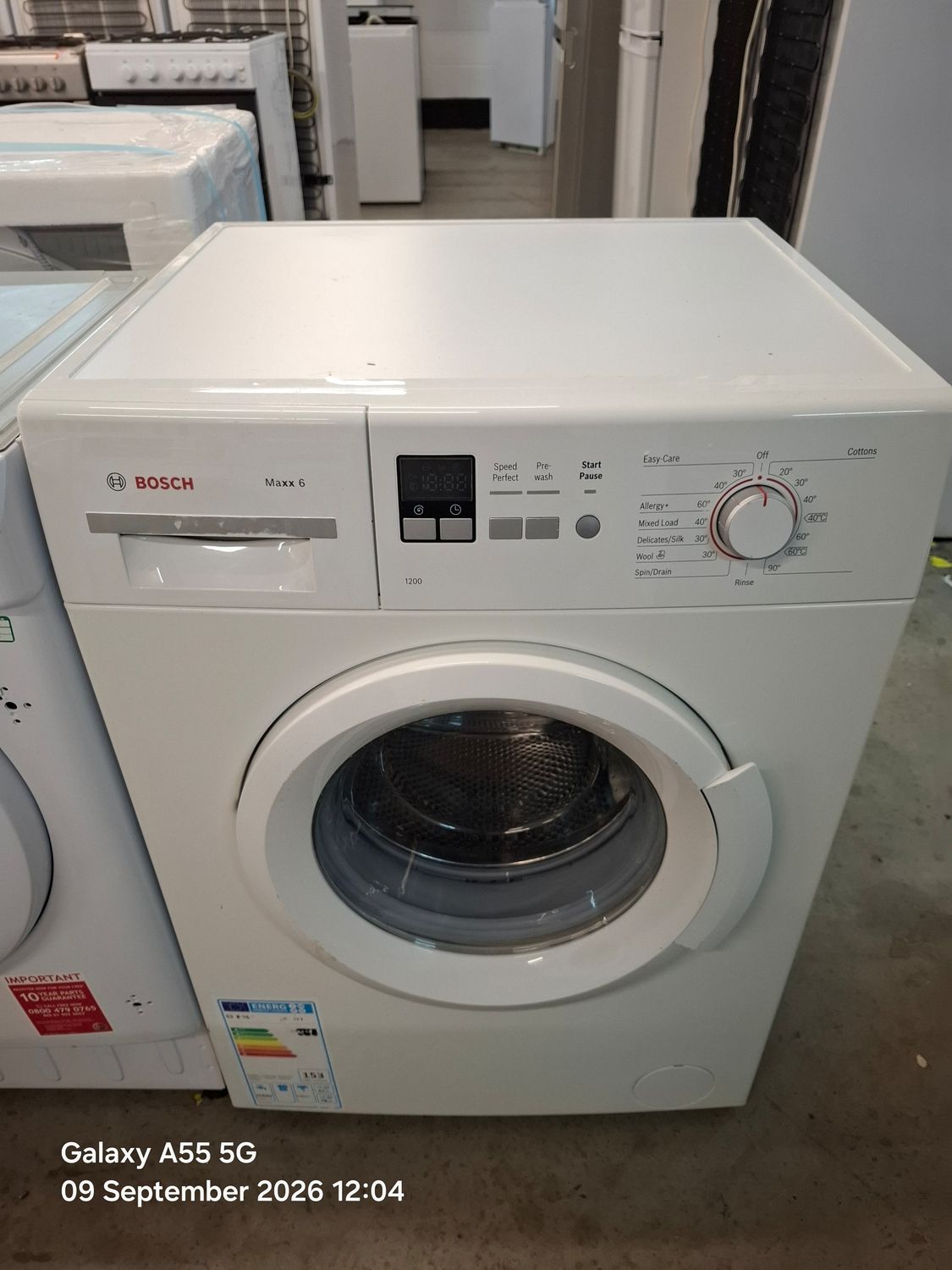 Bosch WAB2416GB 6kg 1200rpm Washing Machine White