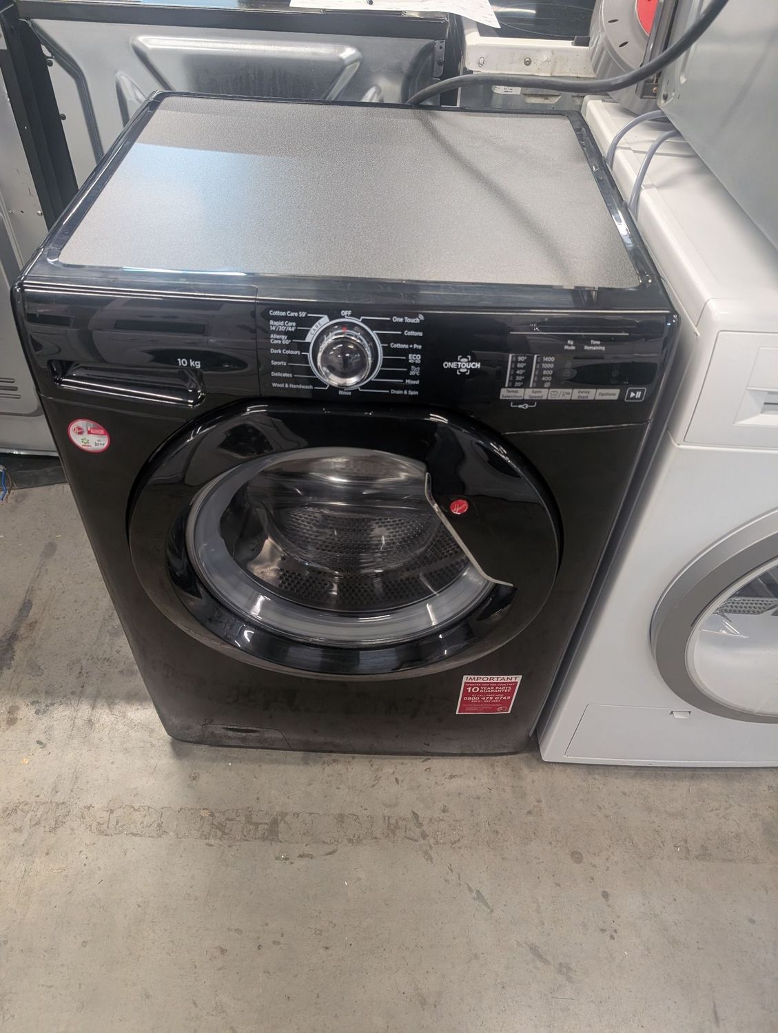 Hoover H3W410TAGGE/1-80 10kg 1400 Spin Washing Machine Grey
