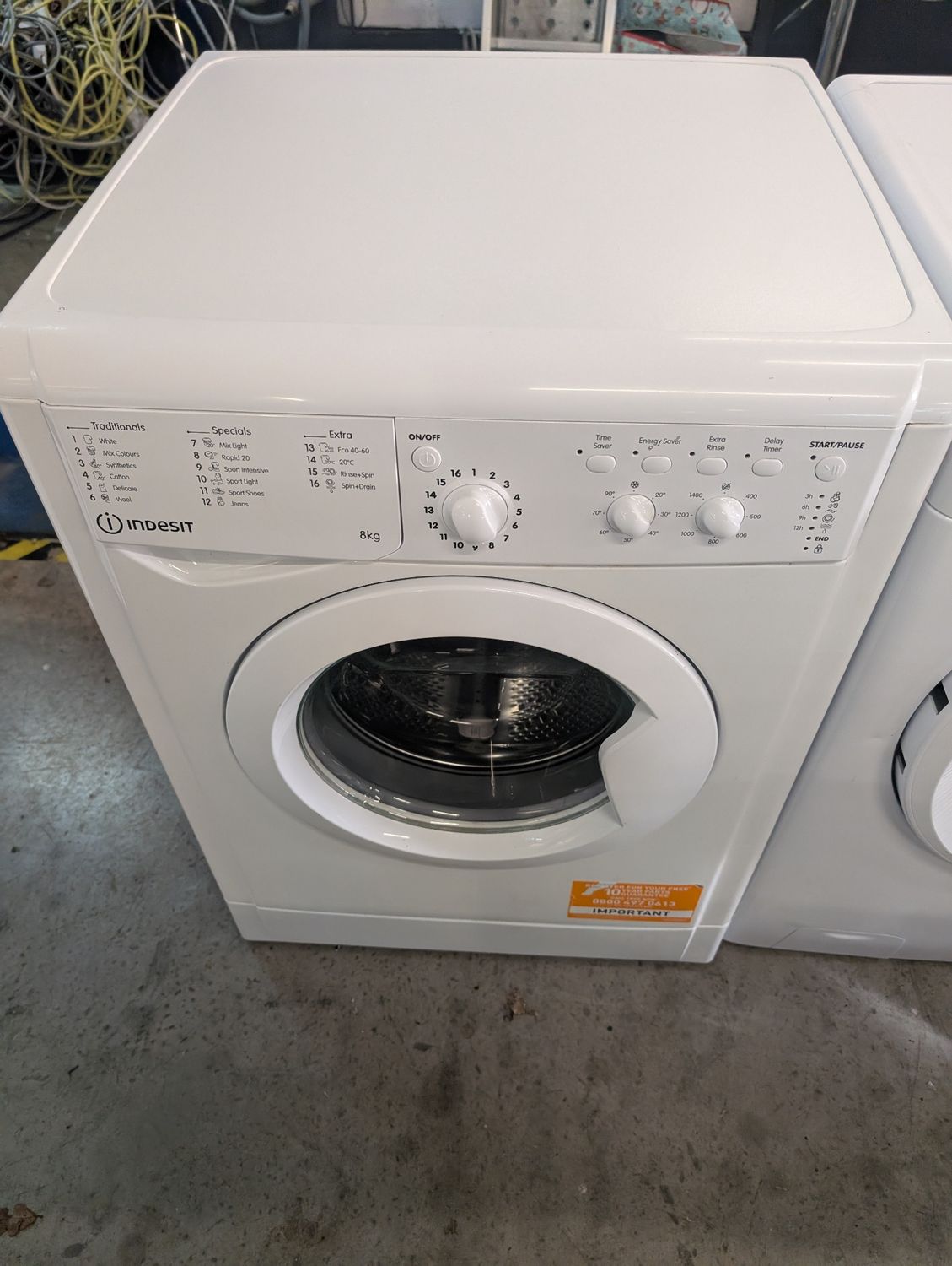 Indesit IWC 81483 W UK N 8kg 1400rpm Washing Machine White