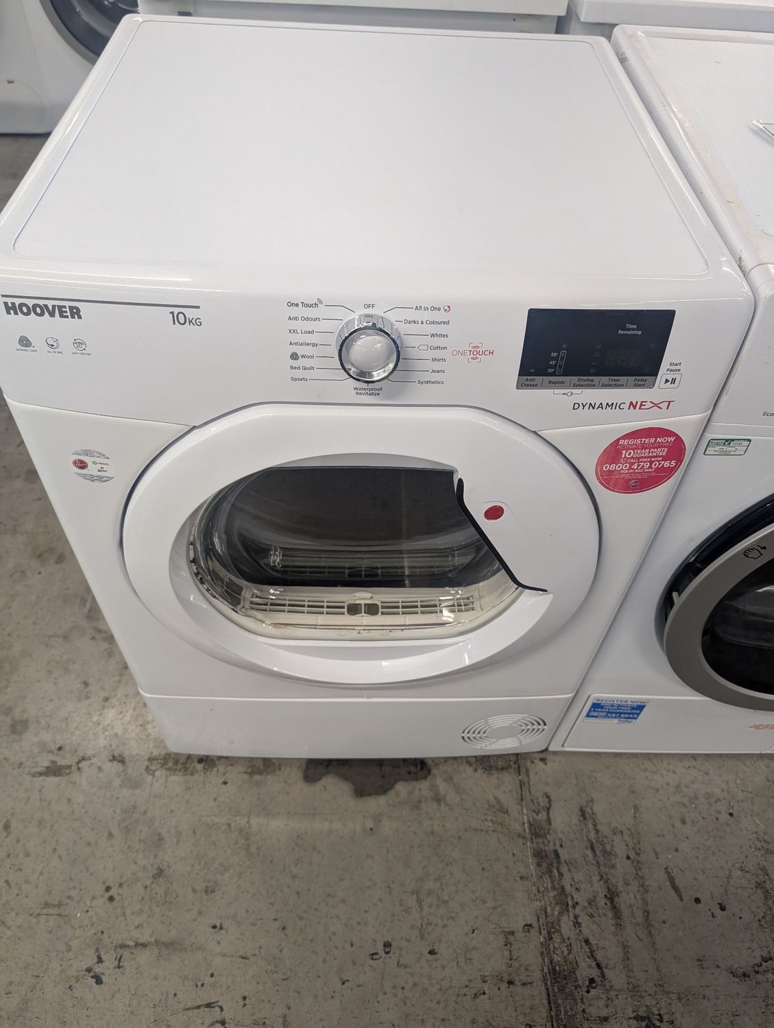 Hoover DX C10DG-80 10kg Condenser Dryer White