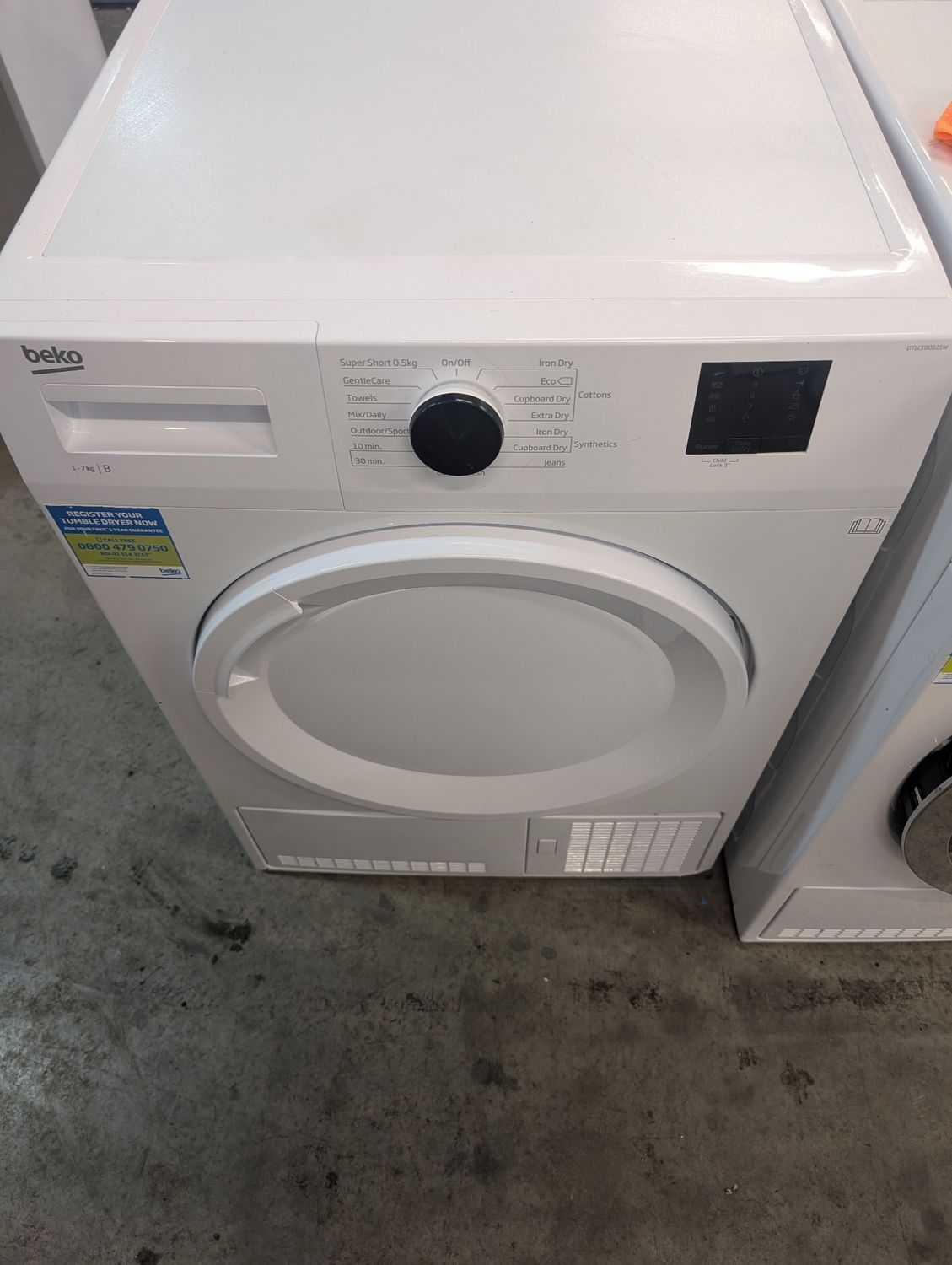 Beko DTGC7000W 7kg Condenser Dryer White