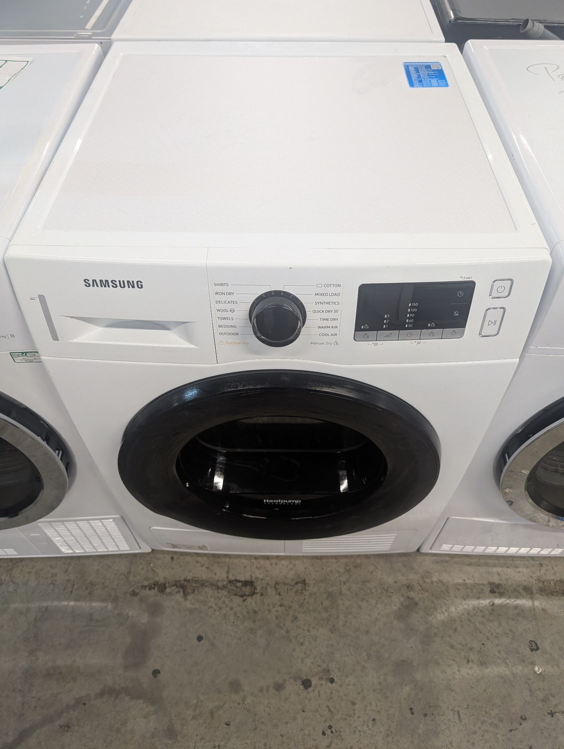Samsung DV9BTA020AE 9kg Heat Pump Condenser Dryer White