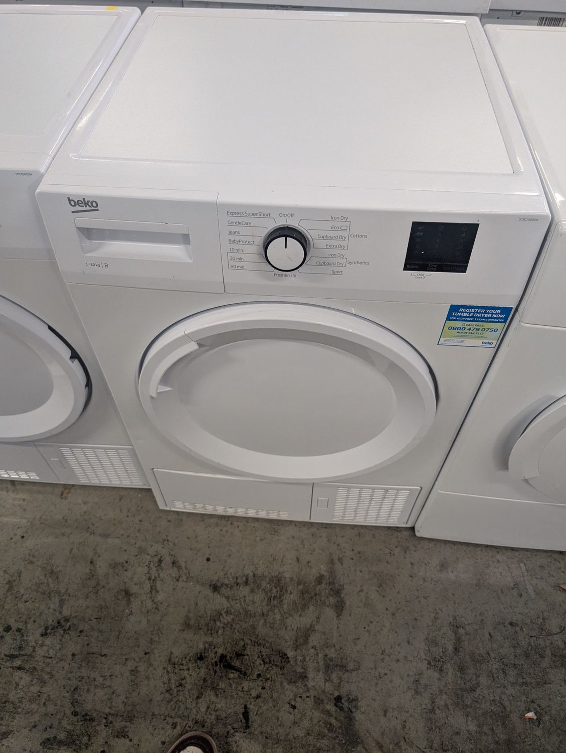 Beko DTBC10001W 10kg Condenser Dryer White
