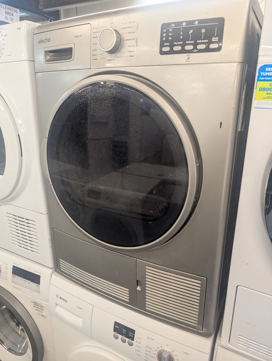 Electra TDC9112S 9Kg Condenser Dryer Silver