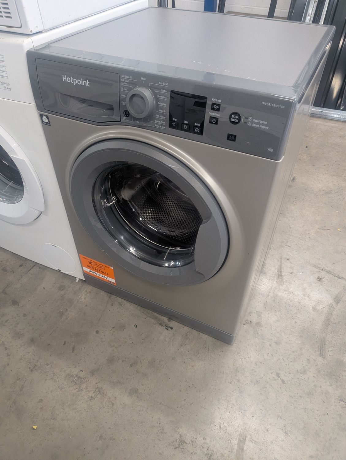 Hotpoint NSWR 945C GK UK N 9kg 1400rpm Washing Machine Graphite Grey 
