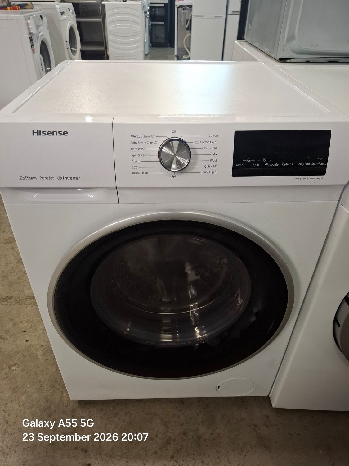 Hisense WFQY9014EVJM 9KG 1400rpm Washing Machine White