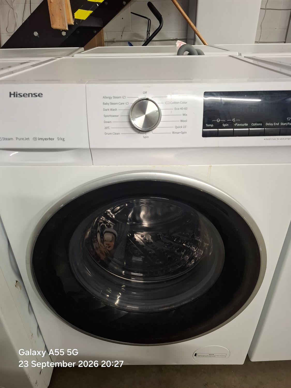 Hisense WFQY9014EVJM 9KG 1400rpm Washing Machine White