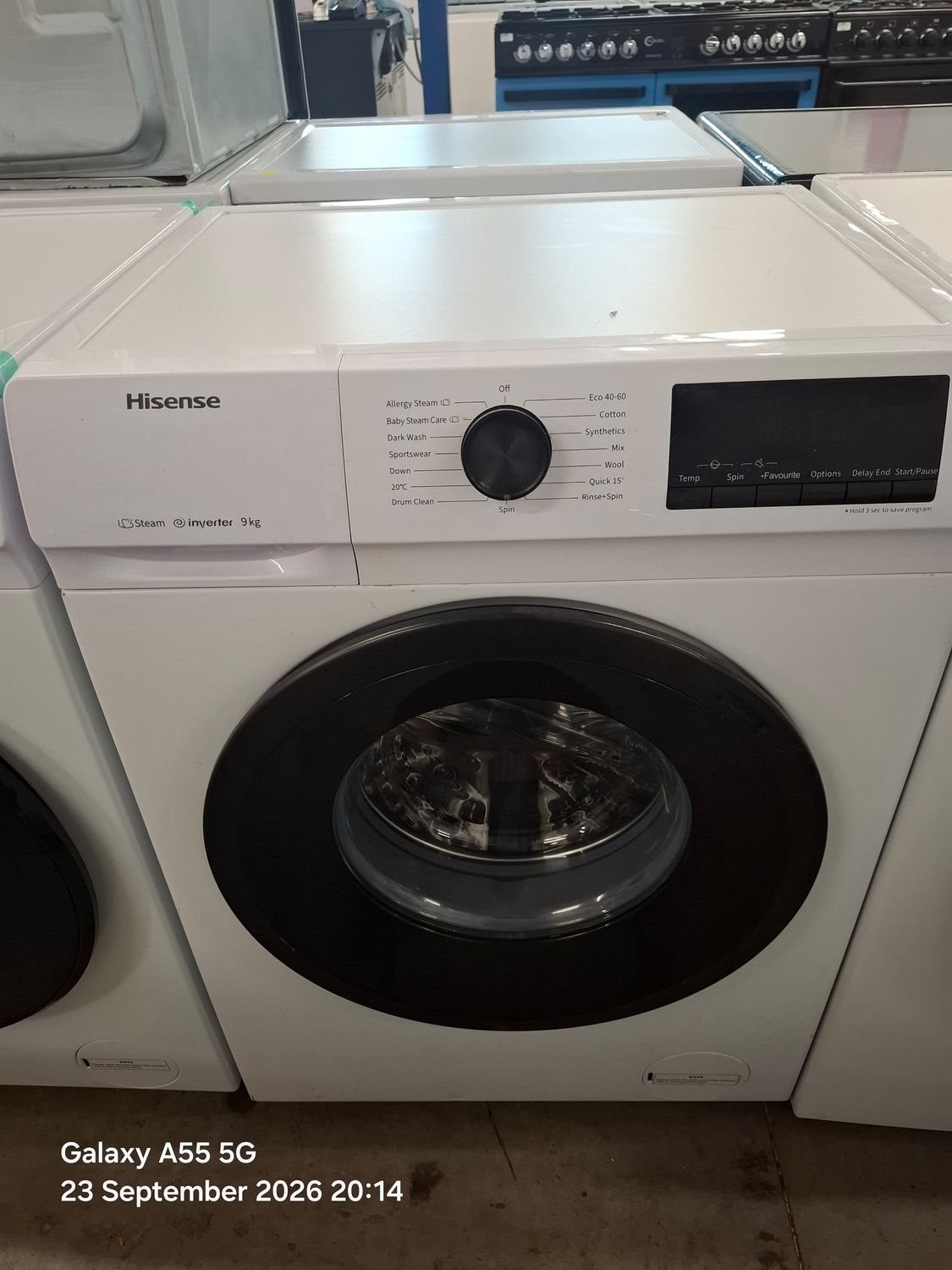 Hisense WFQP9014EVM 9KG 1400rpm Washing Machine White