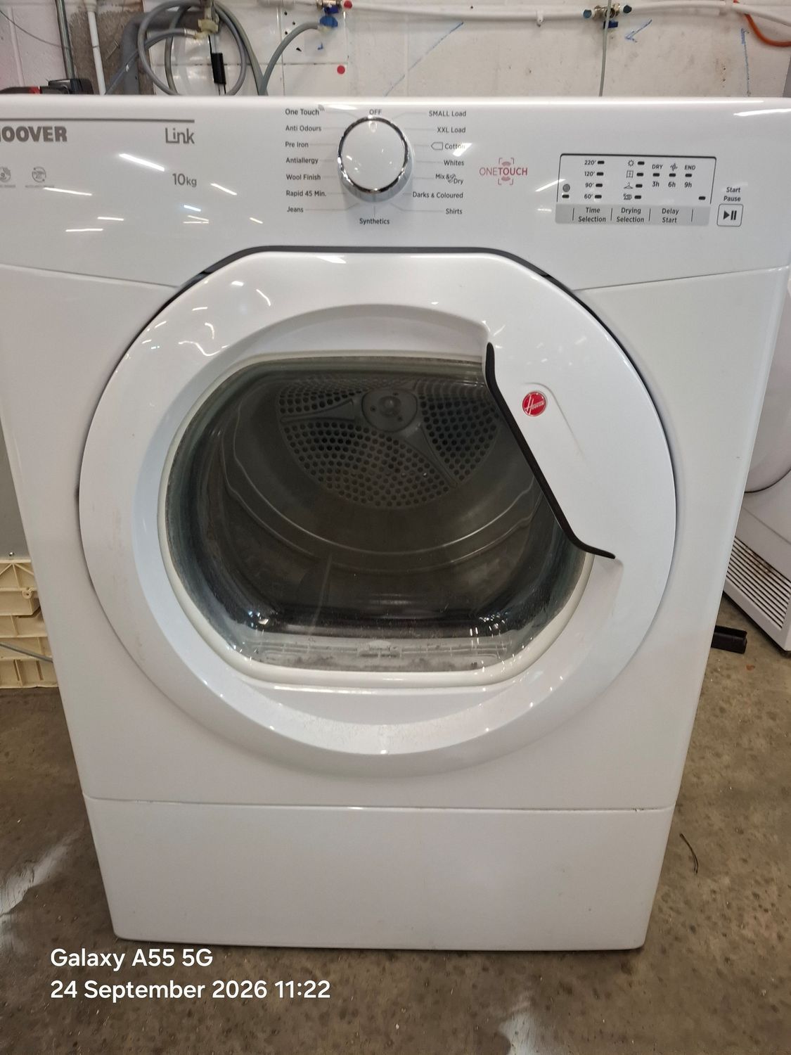 Hoover HLV10DG-80 10KG Vented Dryer White